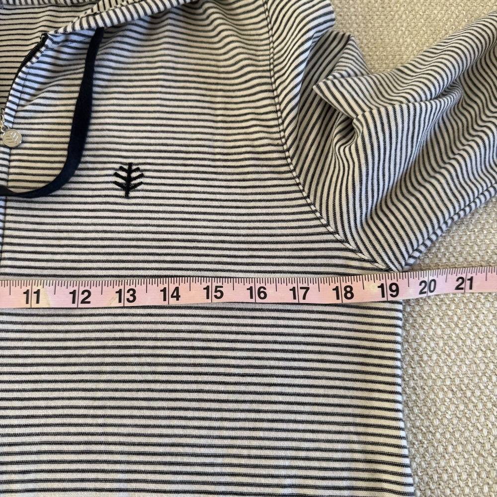 Coolibar Hoodie Womens Medium Blue Cabana Sailor UPF 50+ Hoodie Full Zip - Picture 14 of 15
